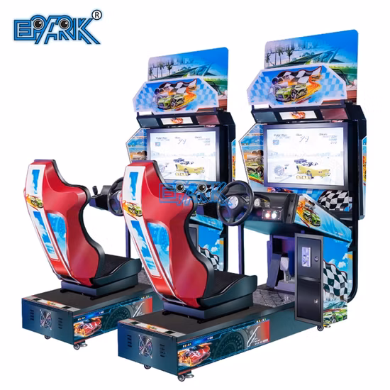 Machine électronique d'arcade de moto de jeu de course de moteur du simulateur FF d'intérieur à jetons