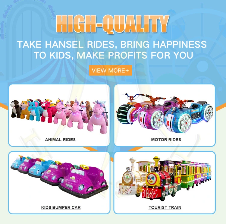 Hansel Outdoor Amusement Park Rides Amusement Motorcycle Eletrcic for Shopping Mall