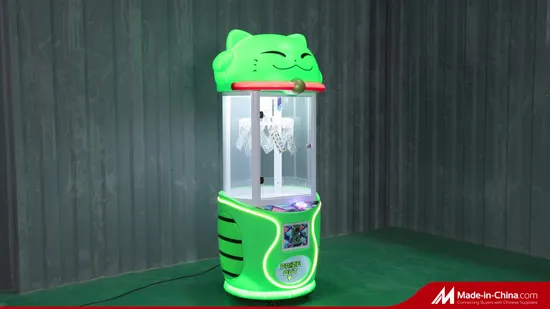 Machine de jeu de cadeaux de lieux d'amusement nommée chat mignon