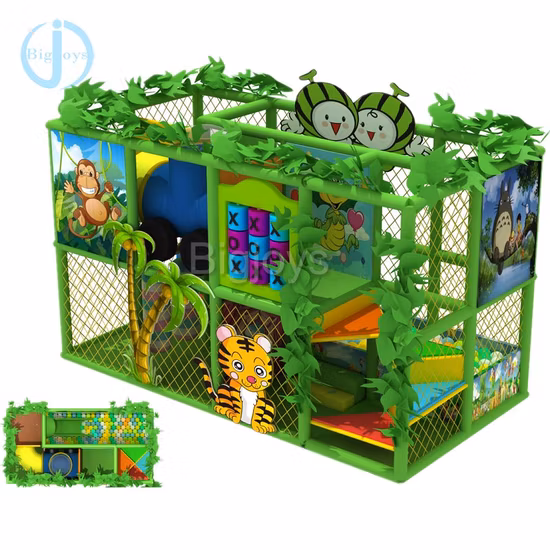 Équipement de terrain de jeu intérieur luxueux pour tout-petits et château coquin (TY