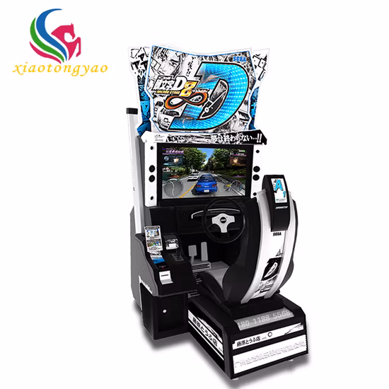 Machine de jeu de voiture de course d'arcade de simulateur de pousseur de pièces de monnaie la plus chaude